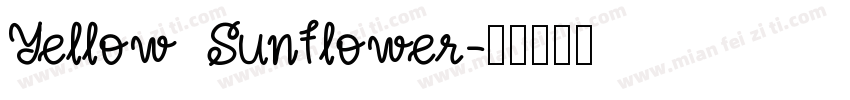 Yellow Sunflower字体转换